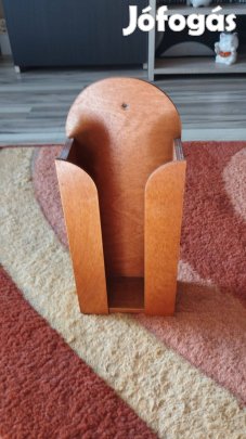 Fa papírzsebkendő tartó