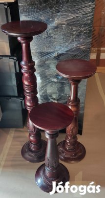 Fa posztamens, virágtartó 