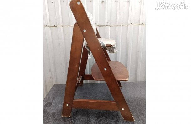 Fa roba etetőszék állitható huzattal barna