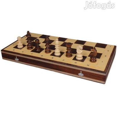 Fa sakk készlet nagy 65-cm-es barna