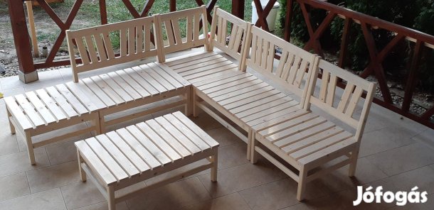 Fa sarokülő garnitúra, társalgó a gyártótól