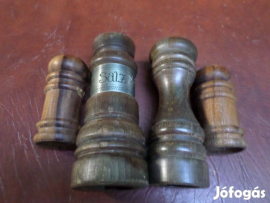 Fa sótartó borstartó készlet 4 db Új