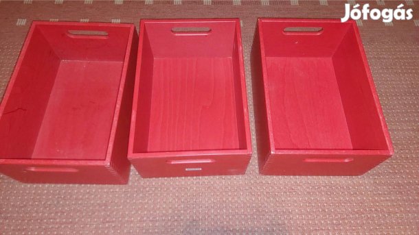 Fa tároló dobozok
