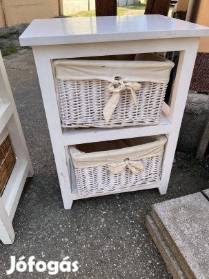 Fa vázas kosaras tároló 65/47x38 cm bp.17. Ker