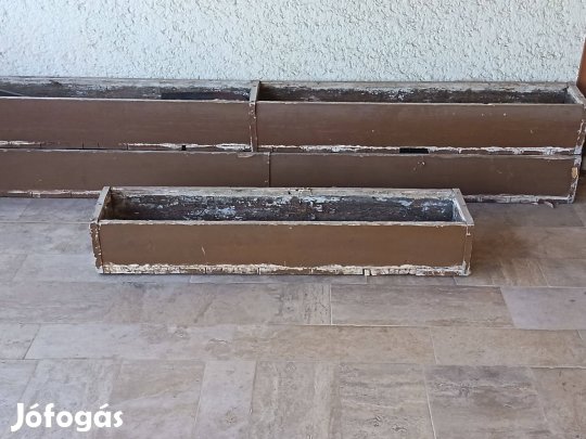 Fa virágtartó, fa láda 100/200 cm x 23 cm