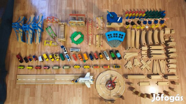 Fa vonat játék készlet