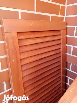 Faanyagú zsalugáterpár