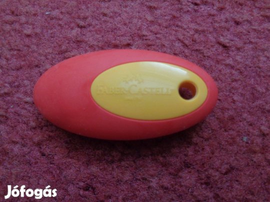 Faber-Castell ovális piros radír