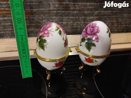 Fabergé tojások ékszertartók párban