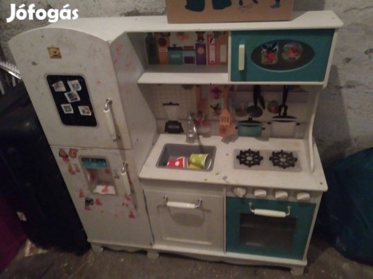 Fából Készült Gyerekkonyha102X97X33,5CM XXL fa játék konyha Enero