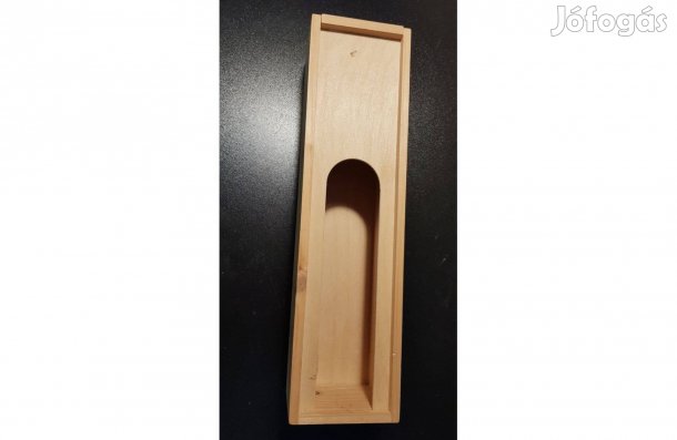 Fából készült italos bor pálinka díszdoboz nyírfa