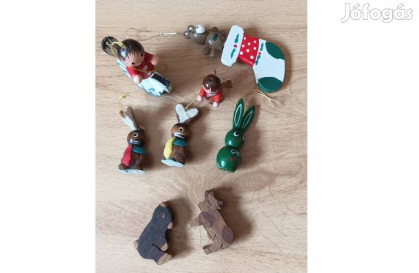 Fából készült mini figurák, (Egyben 500ft)