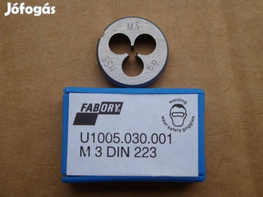 Fabory menetmetszők M3 - M10 méretben, DIN223 kézi menetmetsző