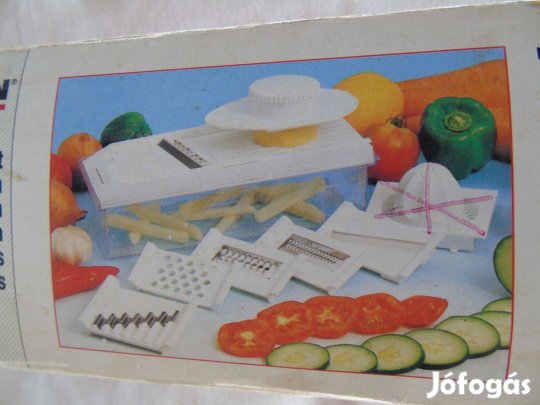 Fackelmann fehér színű műanyag szeletelő tartállyal