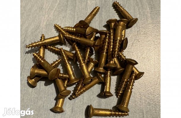 Facsavar félgömbfejű DIN 96, 3.0/16 sárgaréz (CSIV)