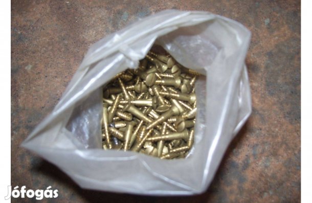 Facsavar félgömbfejű DIN 96, 3.5/20 sárgaréz