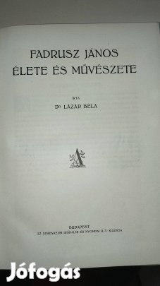 Fadrusz János élete és művészete 