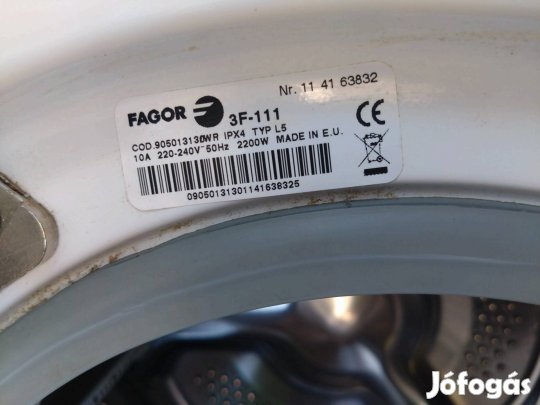 Fagor elöltöltős mosógép