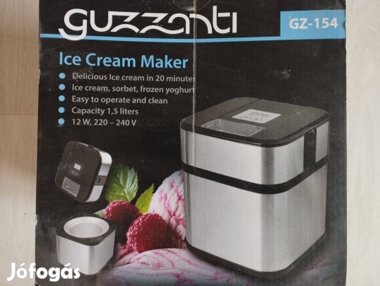 Fagylaltgép Joghurtgép Guzzanti /Bármilyen Fizetés Lehetséges