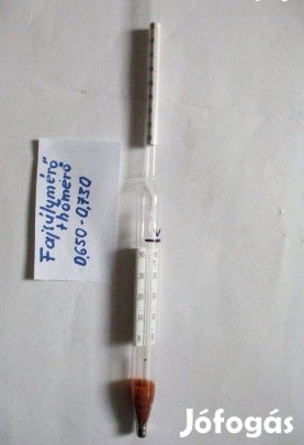 Fajsúlymérő hőmérővel kombináltan új állapotban( klasszikus kivitel)