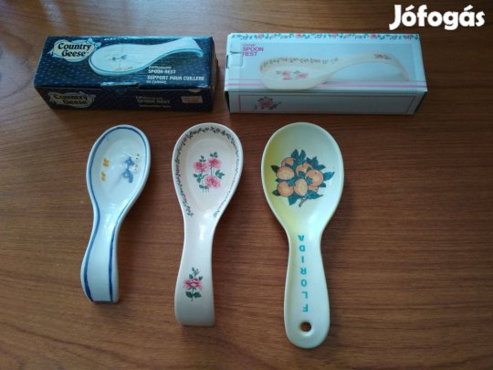 Fakanáltartó porcelán kerámia fekvő + 1 db műanyag