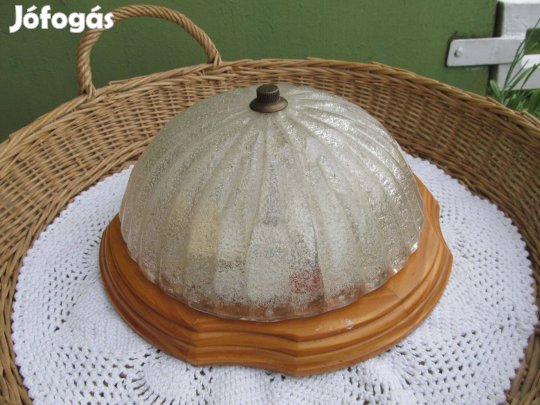 Fakeretes, üveg búrás mennyezeti lámpa