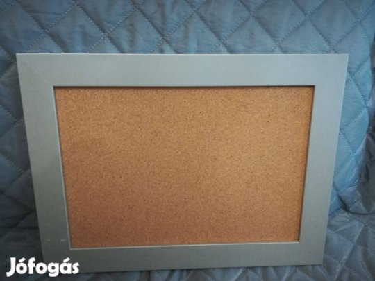 Fakeretes/ezüst/ 30x40 cm új parafa,üzenő tábla!/78