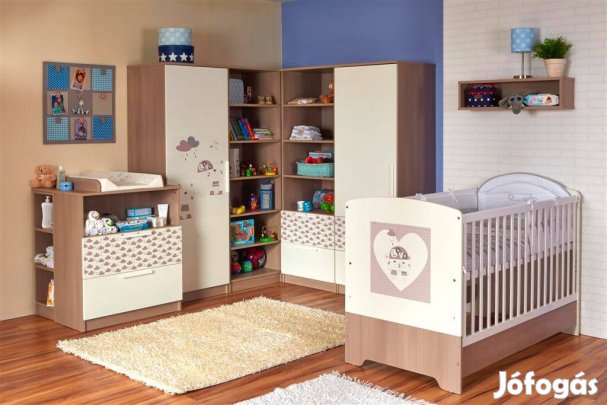 Faktum átalakítható 140x70-es kiságy+pelenkázókomód
