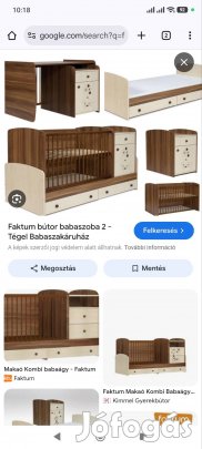 Faktum makaó gyerekbútor, kombi kisággyal