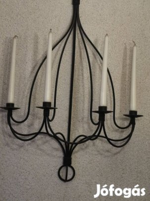 Fali Kovácsoltvas Gyertyatartó