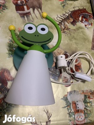 Fali, békás gyereklámpa