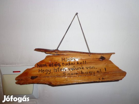 Fali dísz kéregből