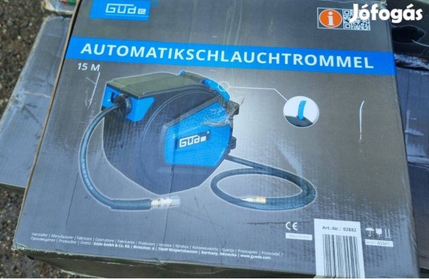 Fali dob 15 m-es nyomótömlővel, sűrített levegő bejuttatására