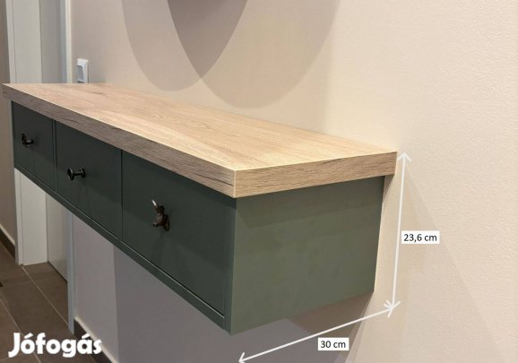 Fali fiókos szekrény/polc - Új, rendelhető