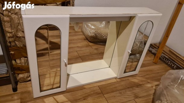 Fali fürdőszoba szekrény 90 x 57 cm tükrös