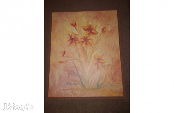 Fali kép 51 x 42 cm - nárcisz minta