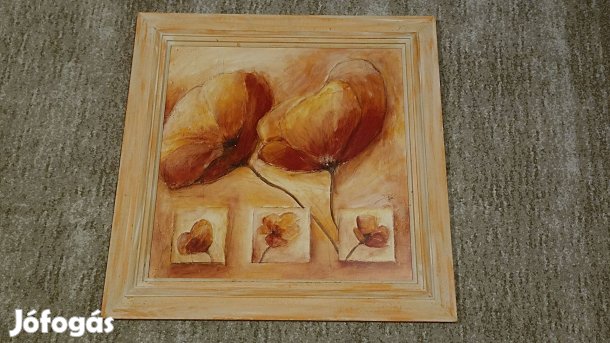 Fali kép antikolt hatású keretben 64x64