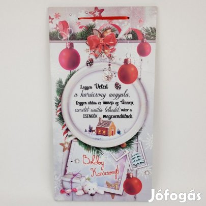 Fali kép karácsonyi idézettel