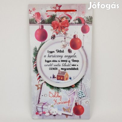 Fali kép karácsonyi idézettel