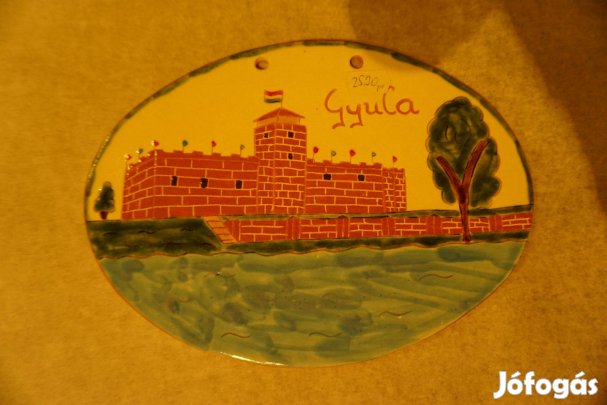 Fali kerámia a gyulai várral eladó