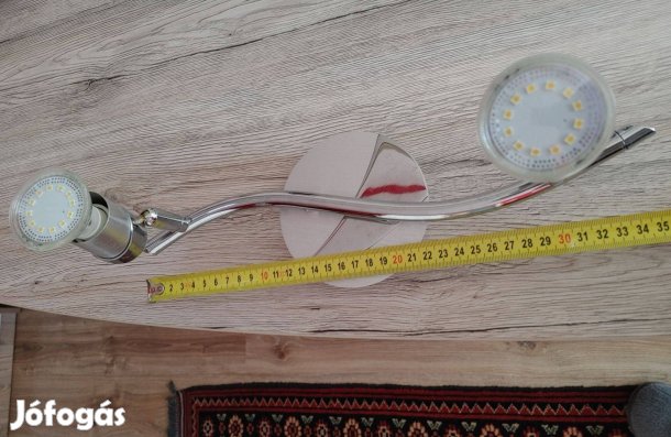 Fali lámpa kapcsolóval - egyik végén a dísz hiányzik