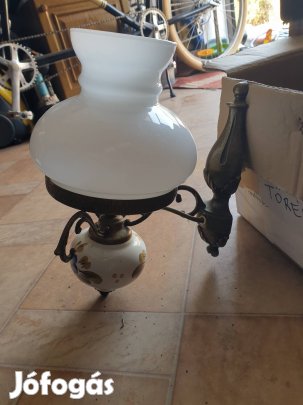 Fali lámpa porcelán falikar