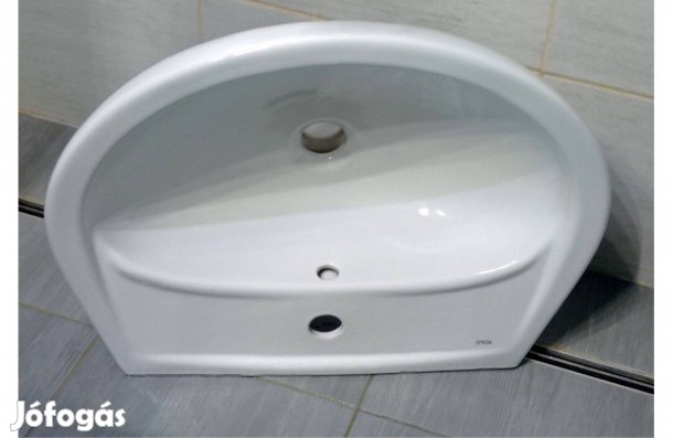 Fali mosdókagyló csaptelep+túlfolyó nyílással * Kolo * Méret: 54x42 cm