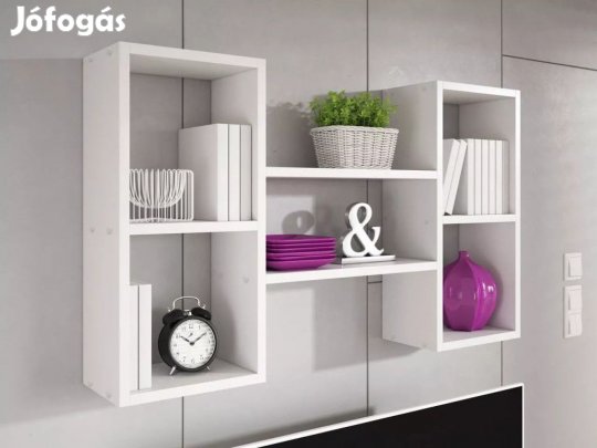 Fali polc 102x18x60cm fehér FUR1963-1