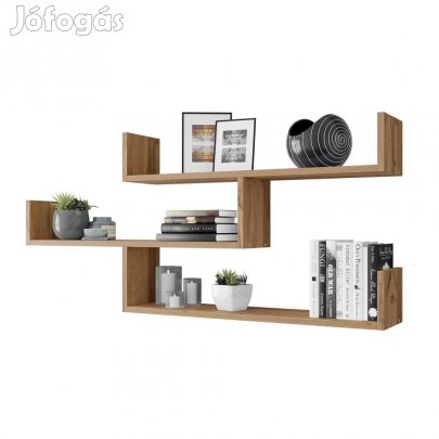 Fali polc 119x18x55cm barna FUR1962-2