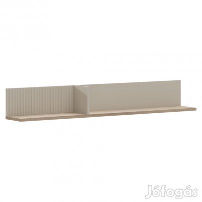 Fali polc 135, szürkésbarna Taupe/silverjack tölgy, DOMCA