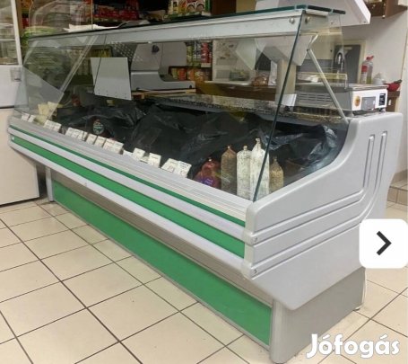 Fali regál+ hűtő pult