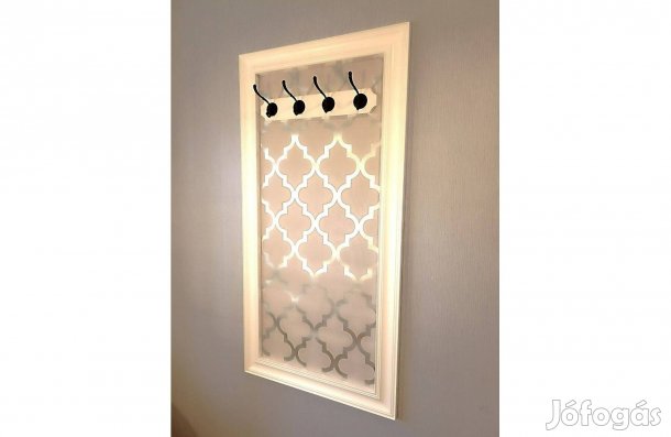 Fali ruhaakasztó fogas előszobafal Silver Morocco NR16 67x132cm