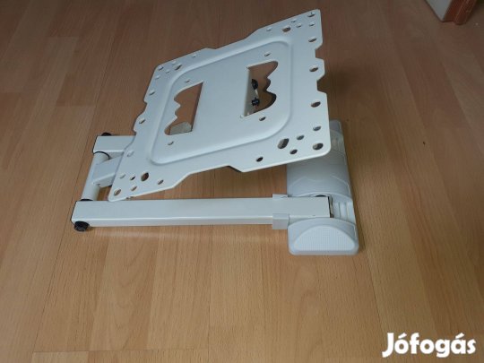 Fali tv állvány, tartó, fehér színben újszerű állapot