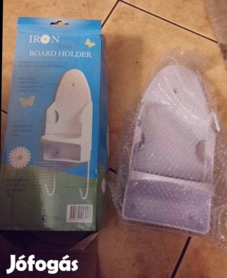Fali vasaló és vasalódeszka tartó fém ajándéknak is
